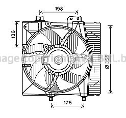 AVA QUALITY COOLING ventiliatorius, radiatoriaus PE7550